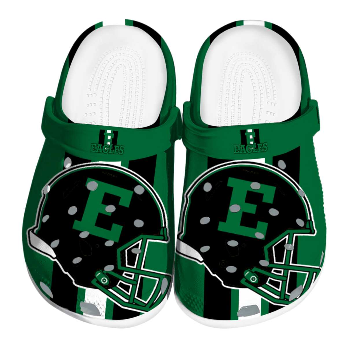 Eastern Michigan Eagles NCAA Sport Crocs Crocband Clogs Shoes Comfortable For Men Women and Kids
