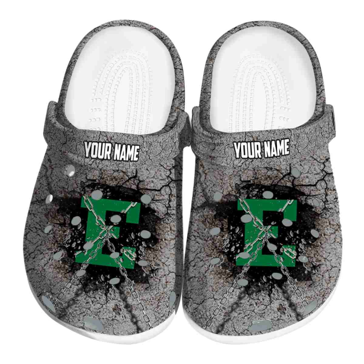 Eastern Michigan Eagles NCAA Sport Crocs Crocband Clogs Shoes Comfortable For Men Women and Kids