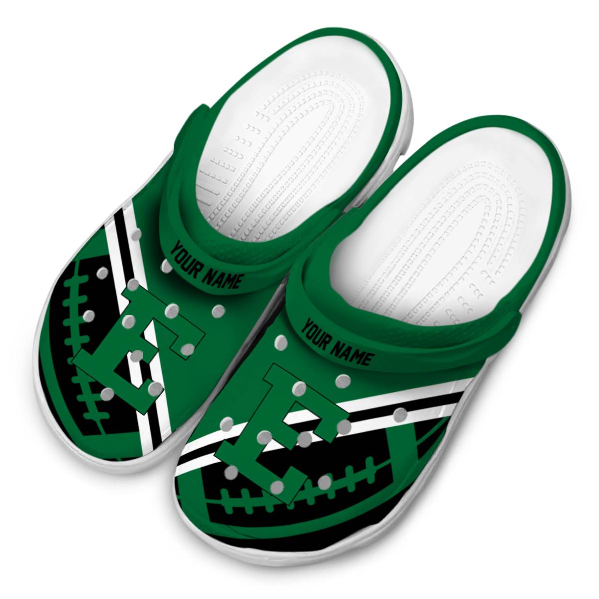 Eastern Michigan Eagles NCAA Sport Crocs Crocband Clogs Shoes Comfortable For Men Women and Kids - Image 4