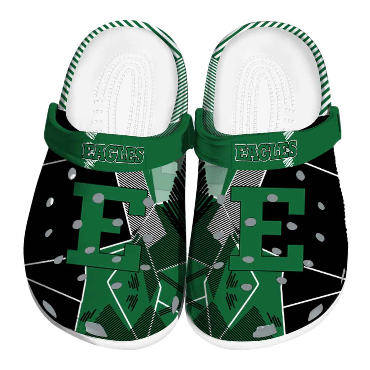 Eastern Michigan Eagles NCAA Sport Crocs Crocband Clogs Shoes Comfortable For Men Women and Kids