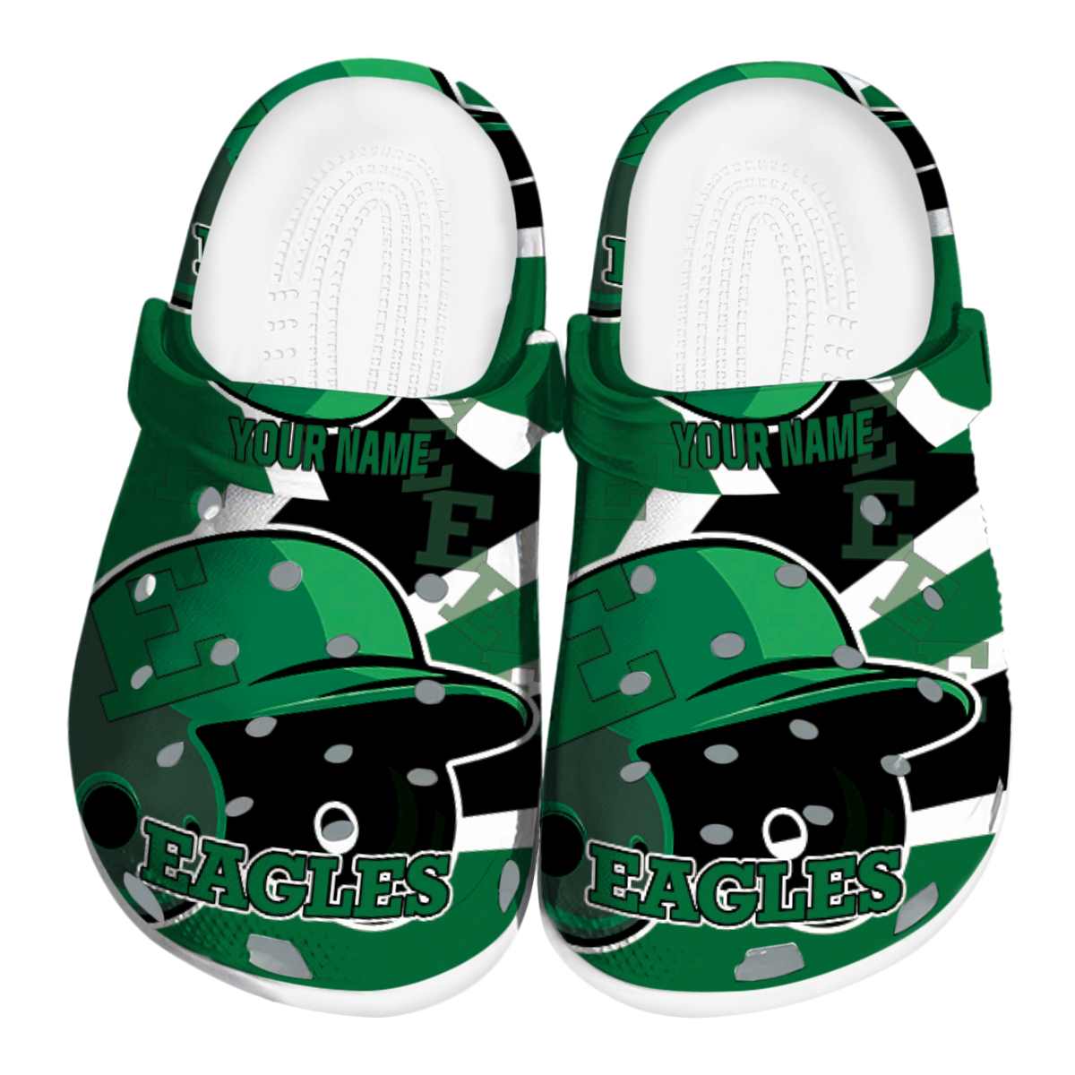 Eastern Michigan Eagles NCAA Sport Crocs Crocband Clogs Shoes Comfortable For Men Women and Kids