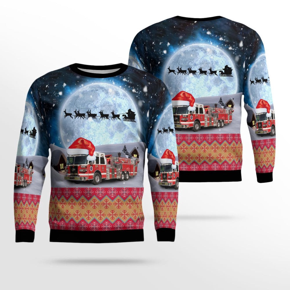 Easton Maryland Easton Volunteer Fire Department Christmas Ugly Sweater Xmas Unisex Sweater Christmas Gifts For Men Women