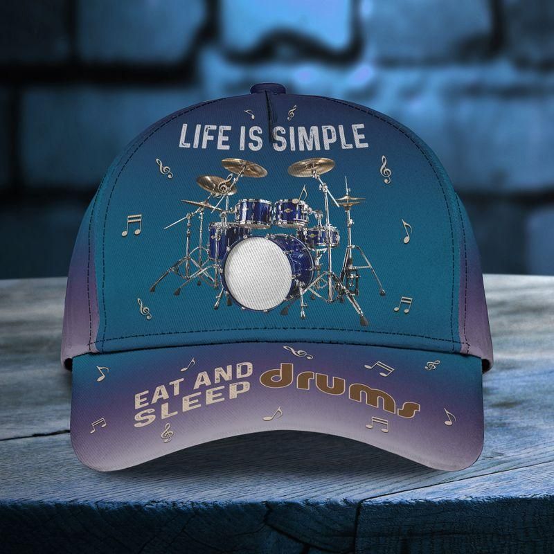 Eat And Sleep Drums Classic Cap Baseball Cap Trucker Hats Custom Hats Gifts For Men & Women