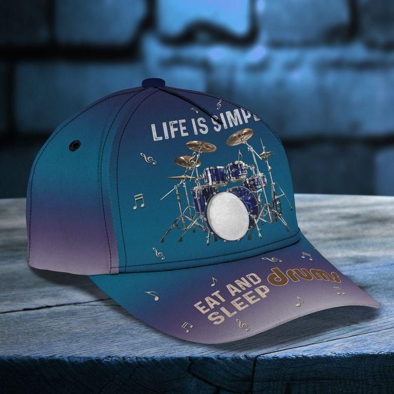 Eat And Sleep Drums Classic Cap Baseball Cap Trucker Hats Custom Hats Gifts For Men & Women