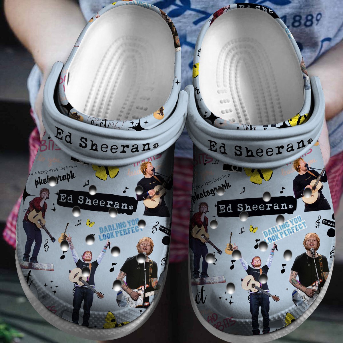 Ed Sheeran Music Crocs Crocband Clogs Shoes Comfortable For Men Women and Kids