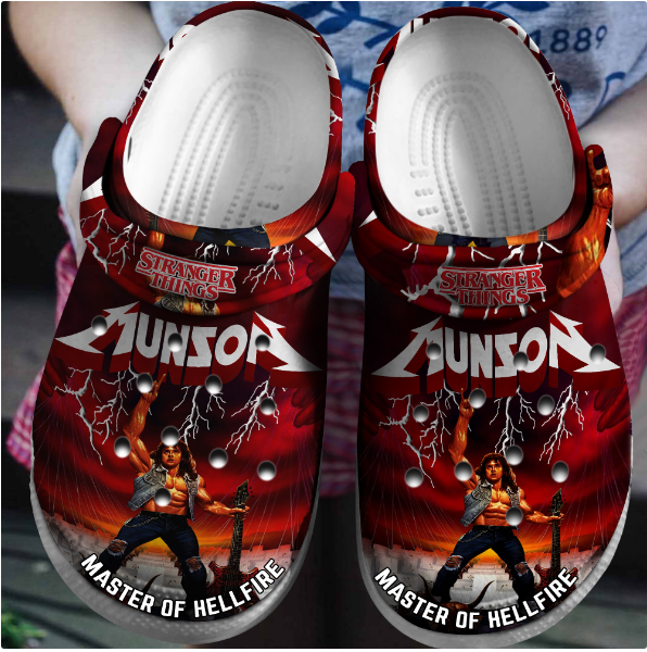 Eddie Munson Stranger Things TV Series Crocs Crocband Clogs Shoes Comfortable For Men Women and Kids - Image 3