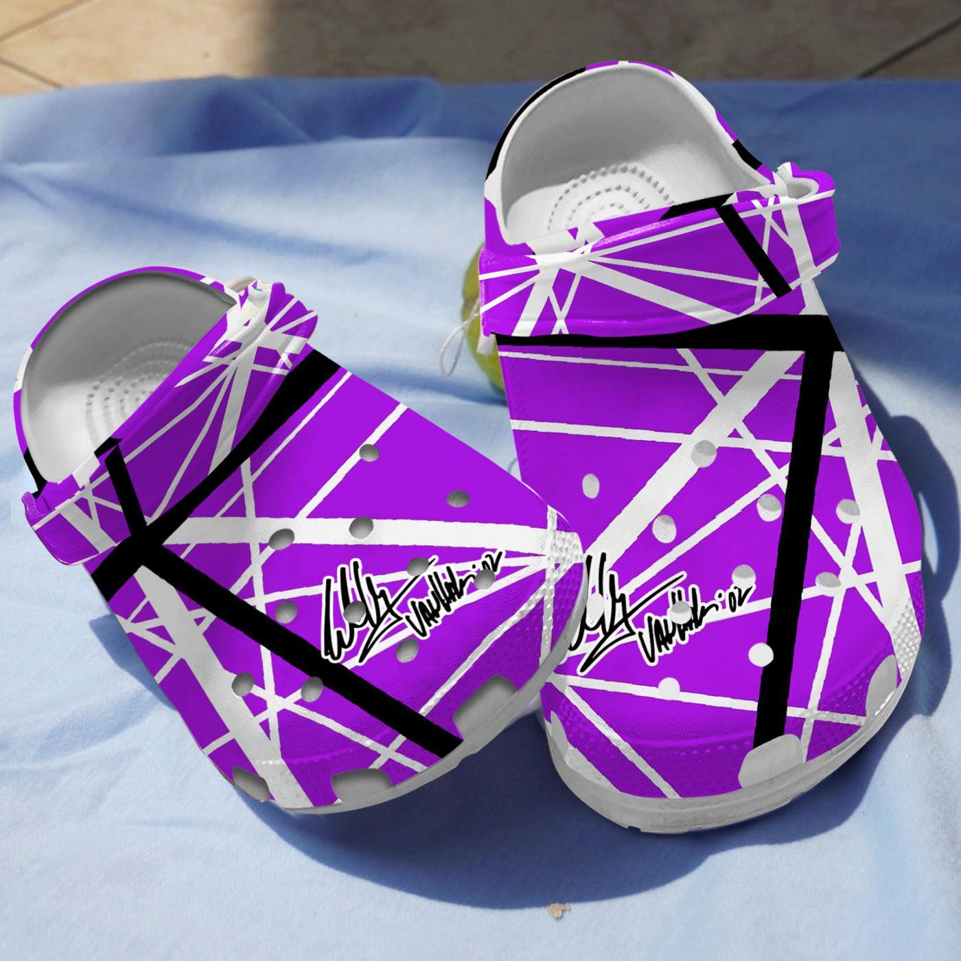 Eddie Van Halen Music Crocs Crocband Clogs Shoes Comfortable For Men Women and Kids