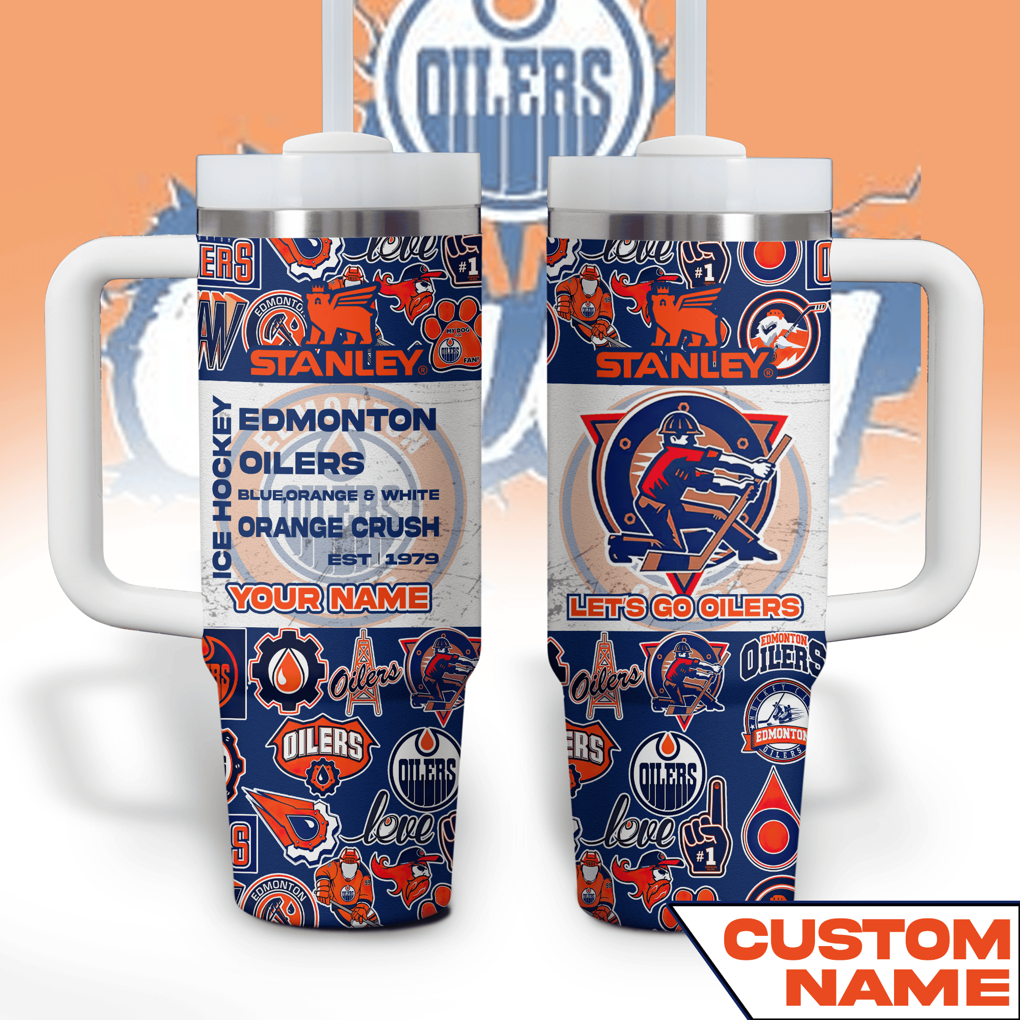 Edmonton Oilers NHL Custom Stanley Cup 40 oz 30 oz Tumbler With HandleTVC2301766