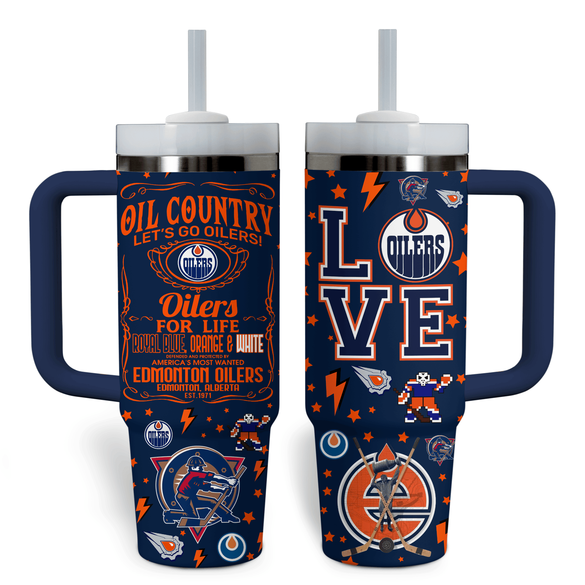 Edmonton Oilers NHL Custom Stanley Cup 40 oz 30 oz Tumbler With HandleTVC2301766