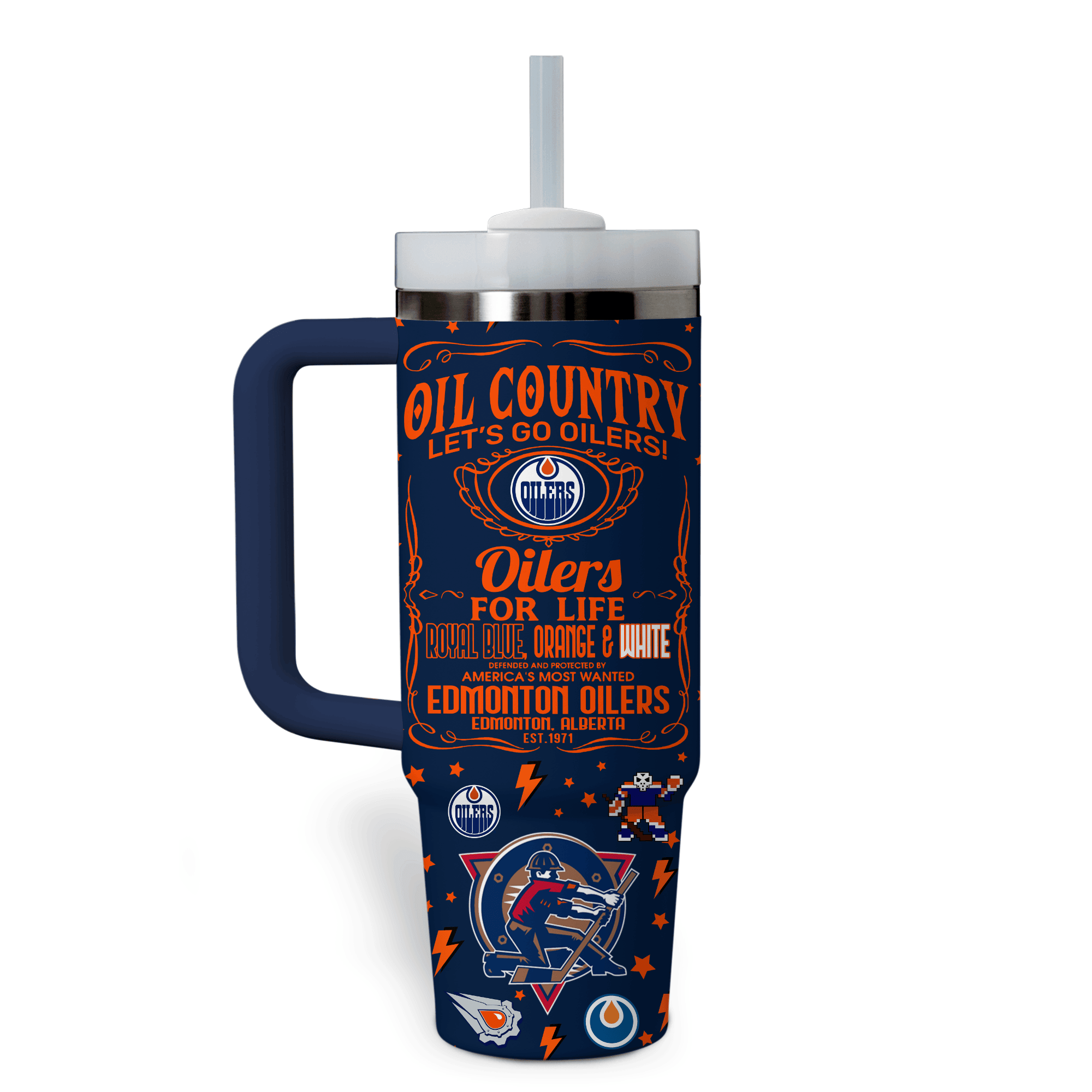 Edmonton Oilers NHL Custom Stanley Cup 40 oz 30 oz Tumbler With HandleTVC2301766 - Image 2