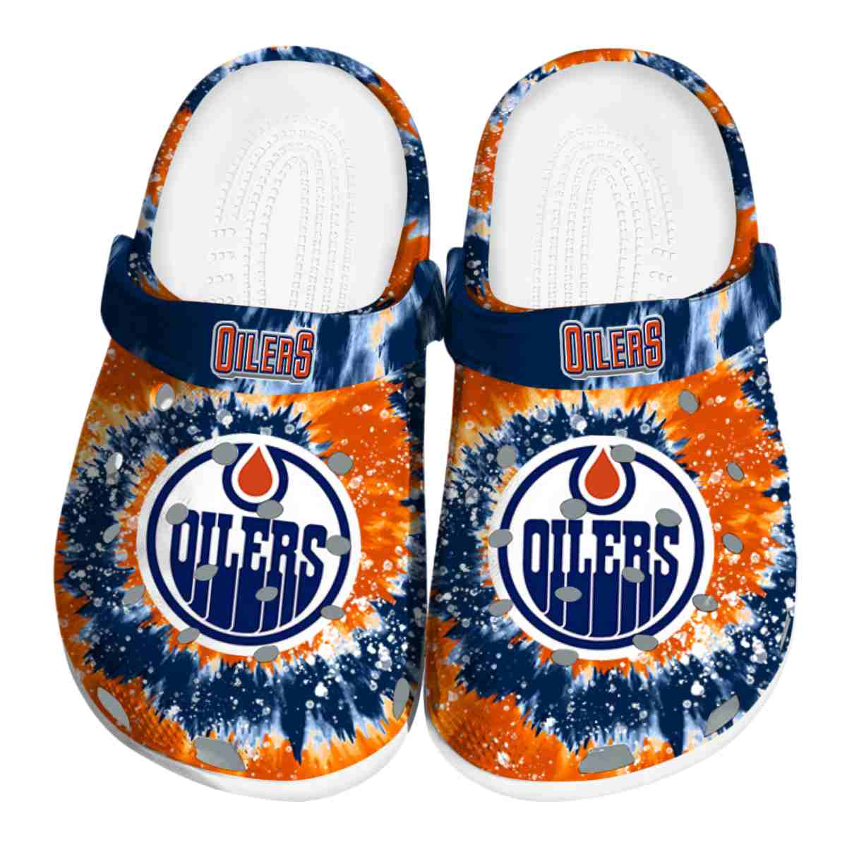 Edmonton Oilers NHL Sport Crocs Crocband Clogs Shoes Comfortable For Men Women and Kids