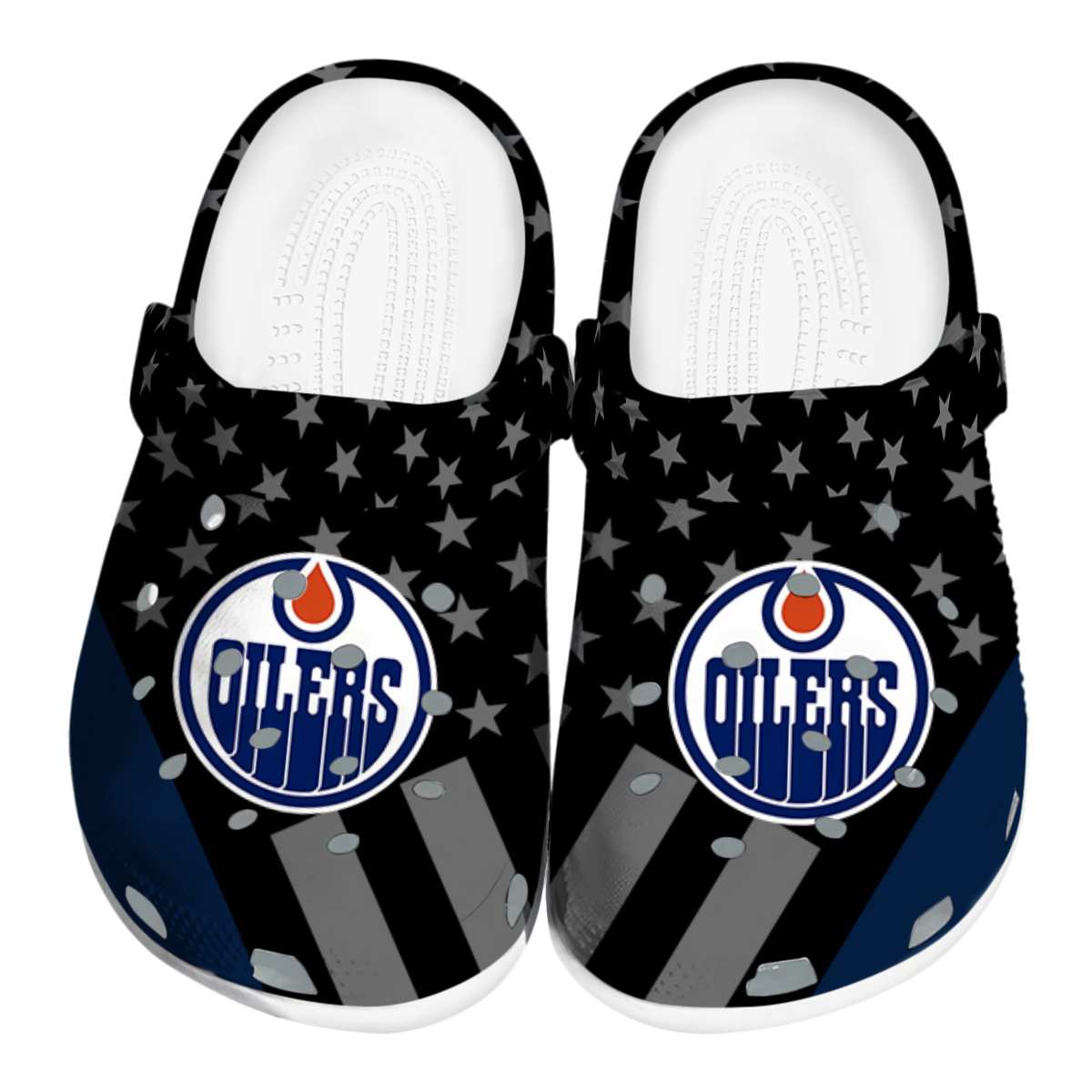 Edmonton Oilers NHL Sport Crocs Crocband Clogs Shoes Comfortable For Men Women and Kids