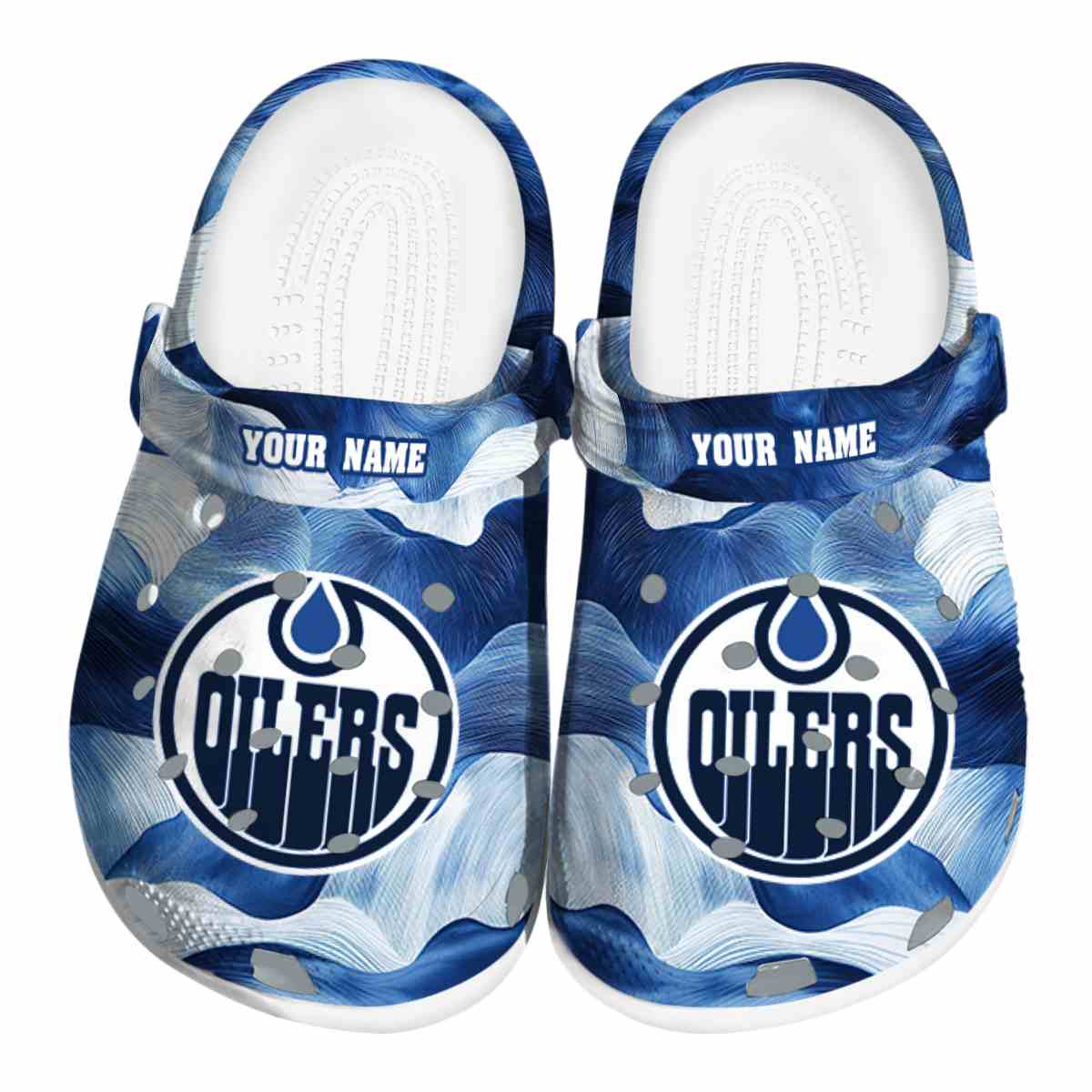 Edmonton Oilers NHL Sport Crocs Crocband Clogs Shoes Comfortable For Men Women and Kids