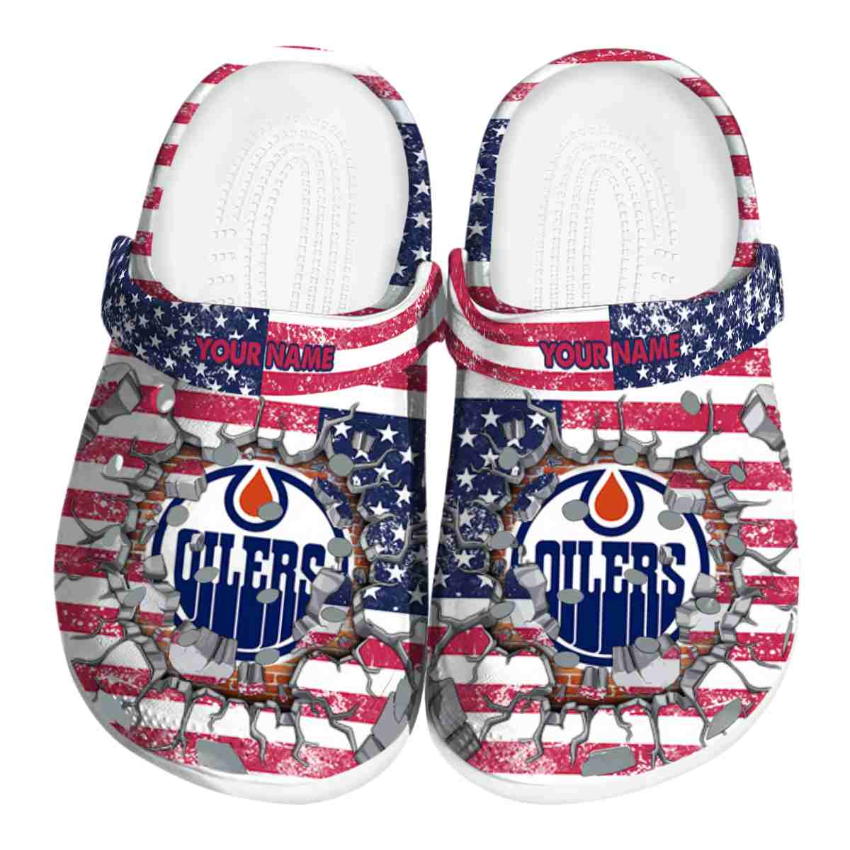 Edmonton Oilers NHL Sport Crocs Crocband Clogs Shoes Comfortable For Men Women and Kids