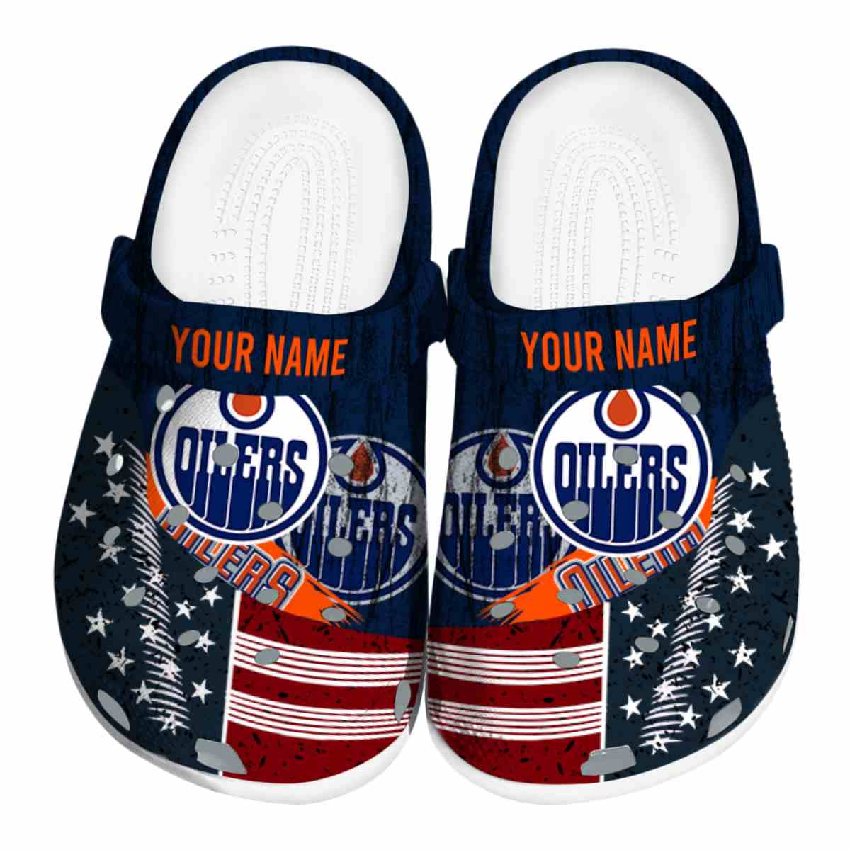 Edmonton Oilers NHL Sport Crocs Crocband Clogs Shoes Comfortable For Men Women and Kids