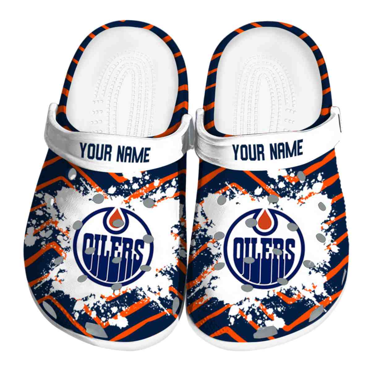 Edmonton Oilers NHL Sport Crocs Crocband Clogs Shoes Comfortable For Men Women and Kids