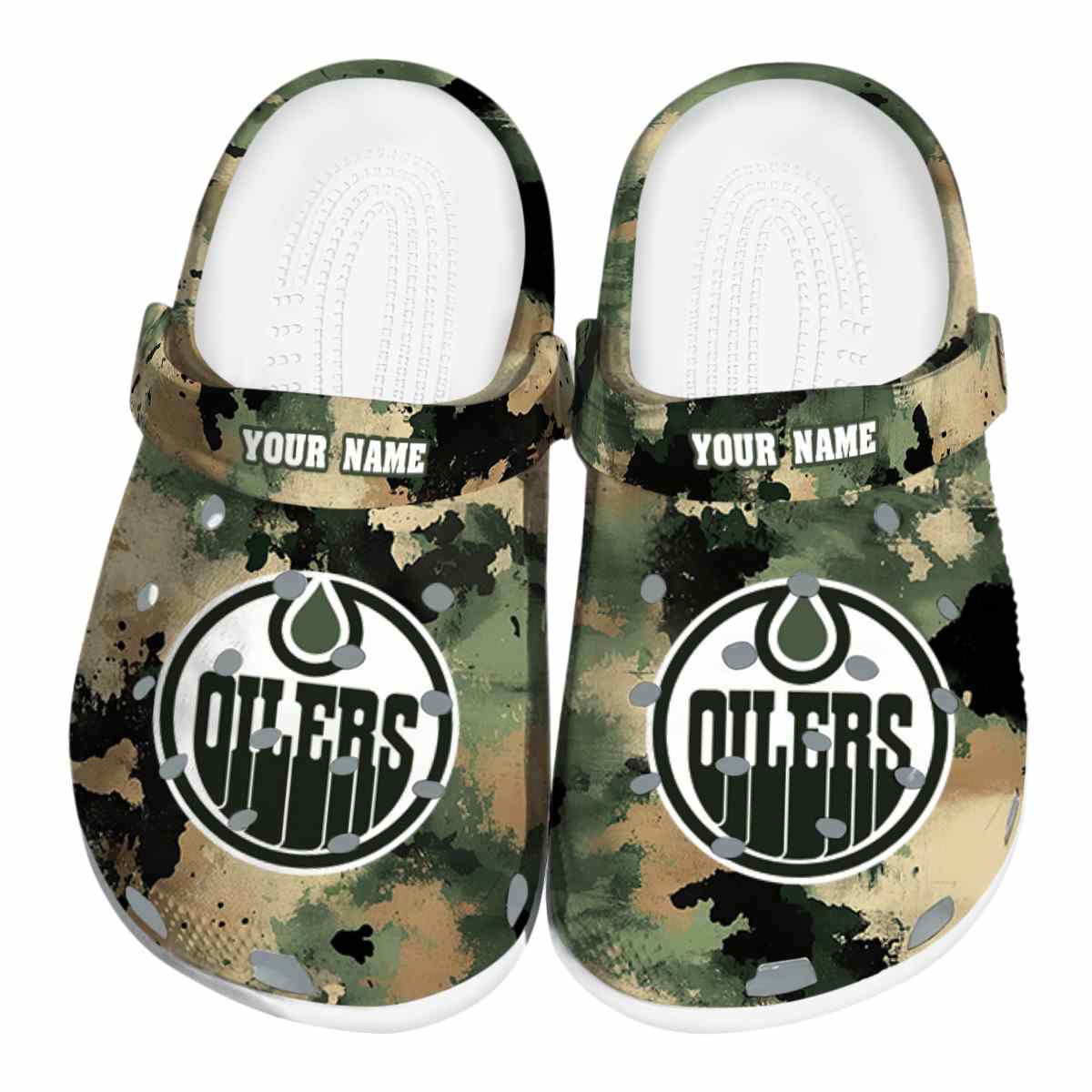 Edmonton Oilers NHL Sport Crocs Crocband Clogs Shoes Comfortable For Men Women and Kids