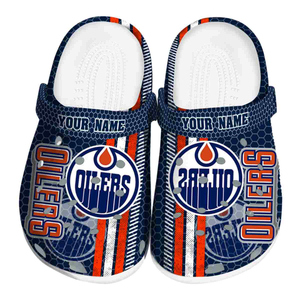 Edmonton Oilers NHL Sport Crocs Crocband Clogs Shoes Comfortable For Men Women and Kids