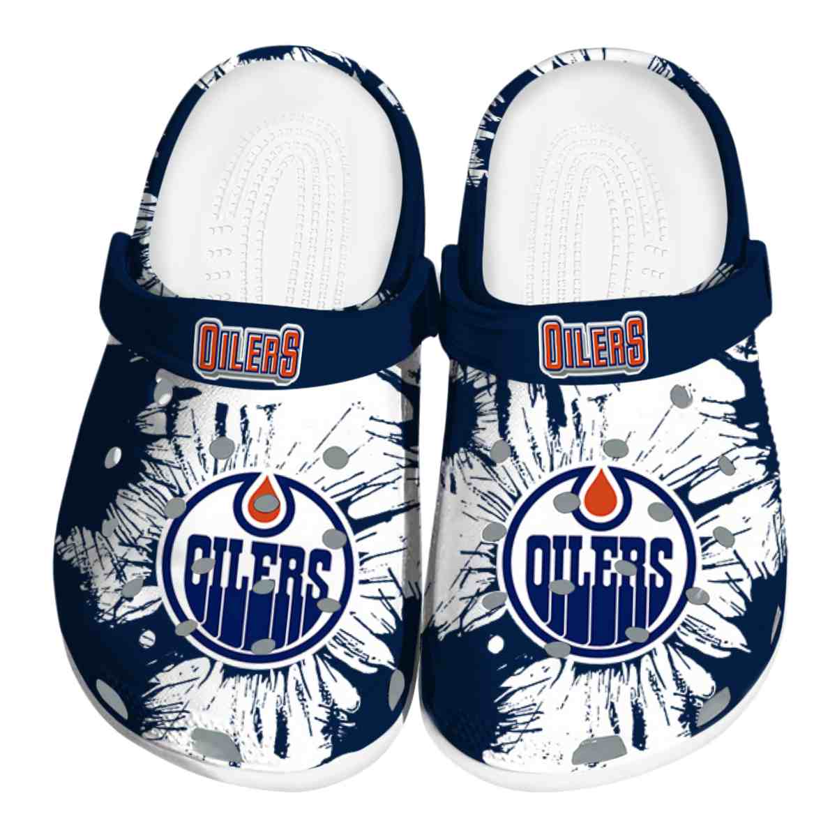 Edmonton Oilers NHL Sport Crocs Crocband Clogs Shoes Comfortable For Men Women and Kids