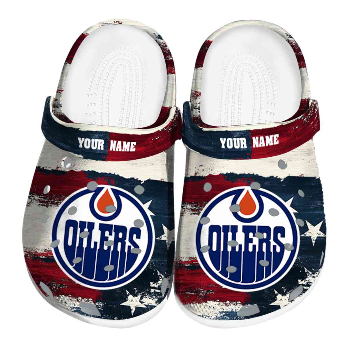 Edmonton Oilers NHL Sport Crocs Crocband Clogs Shoes Comfortable For Men Women and Kids