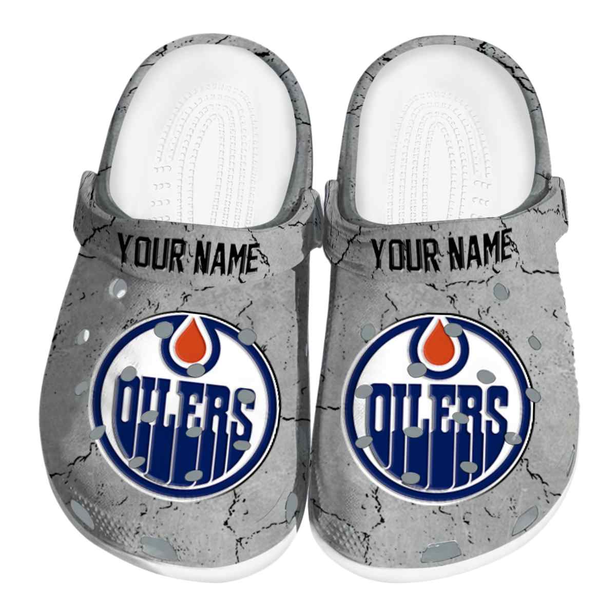 Edmonton Oilers NHL Sport Crocs Crocband Clogs Shoes Comfortable For Men Women and Kids