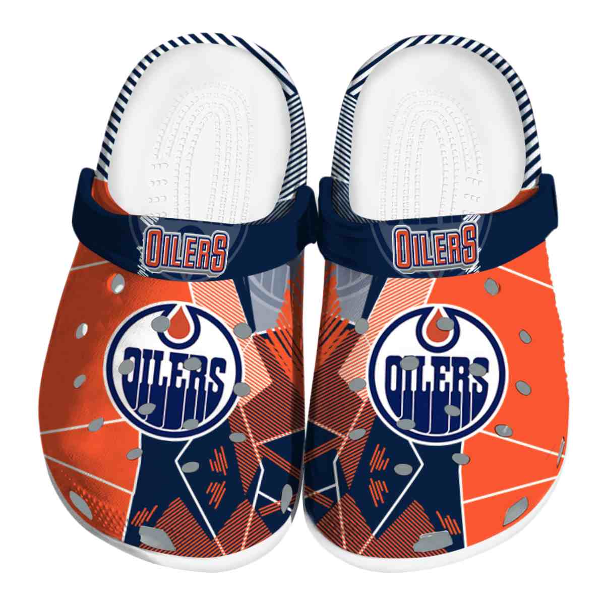 Edmonton Oilers NHL Sport Crocs Crocband Clogs Shoes Comfortable For Men Women and Kids