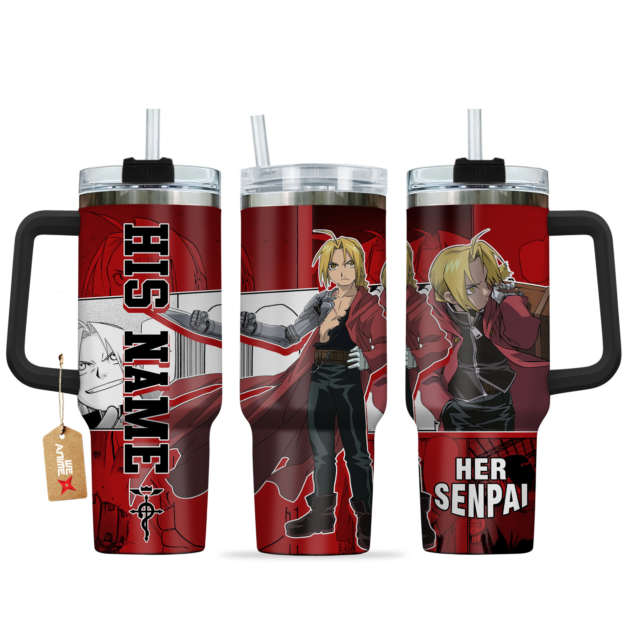 Edward Elric Fullmetal Alchemist Anime Custom Stanley Cup 40 oz 30 oz Tumbler With HandleTVC2301135