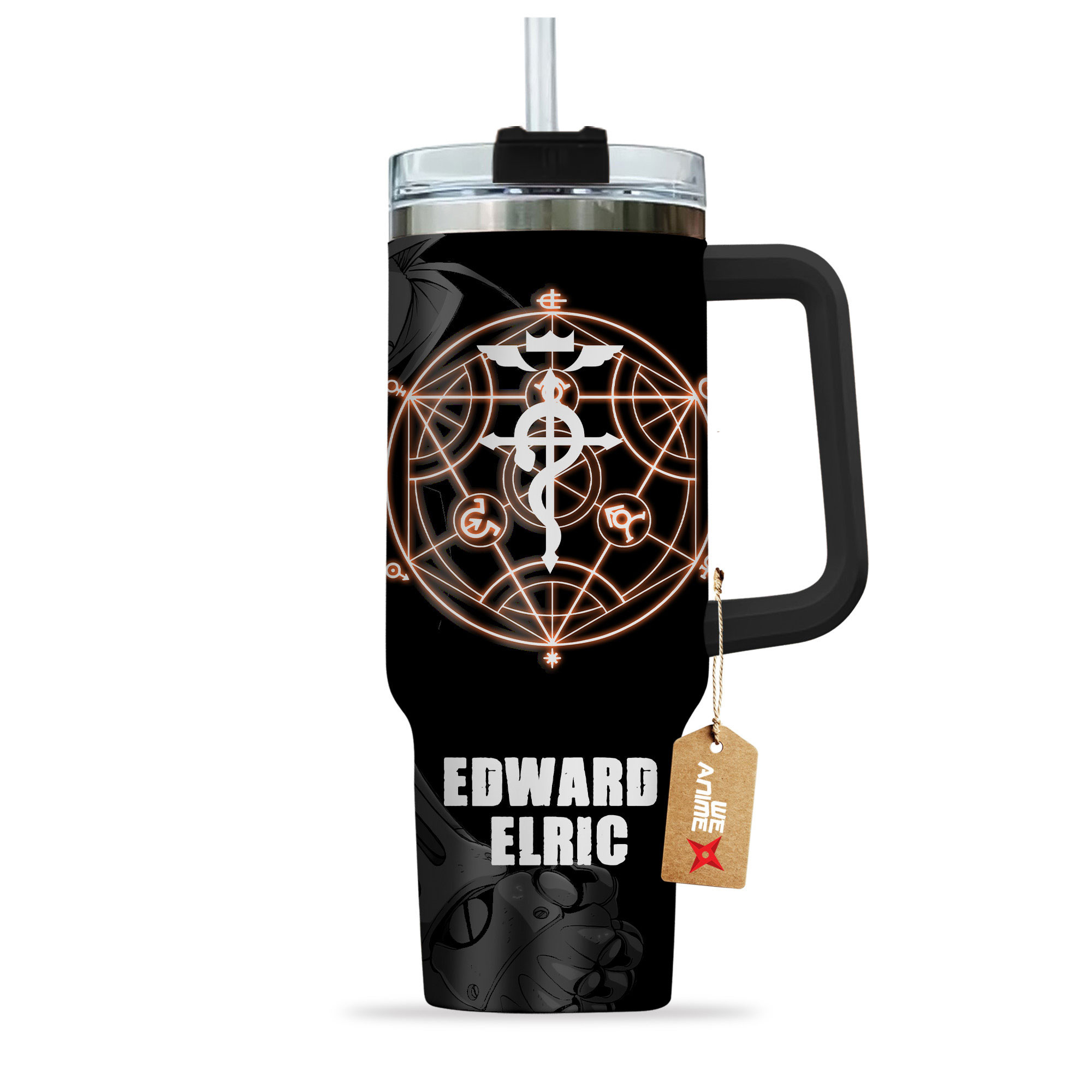 Edward Elric Fullmetal Alchemist Anime Custom Stanley Cup 40 oz 30 oz Tumbler With HandleTVC2301150 - Image 3