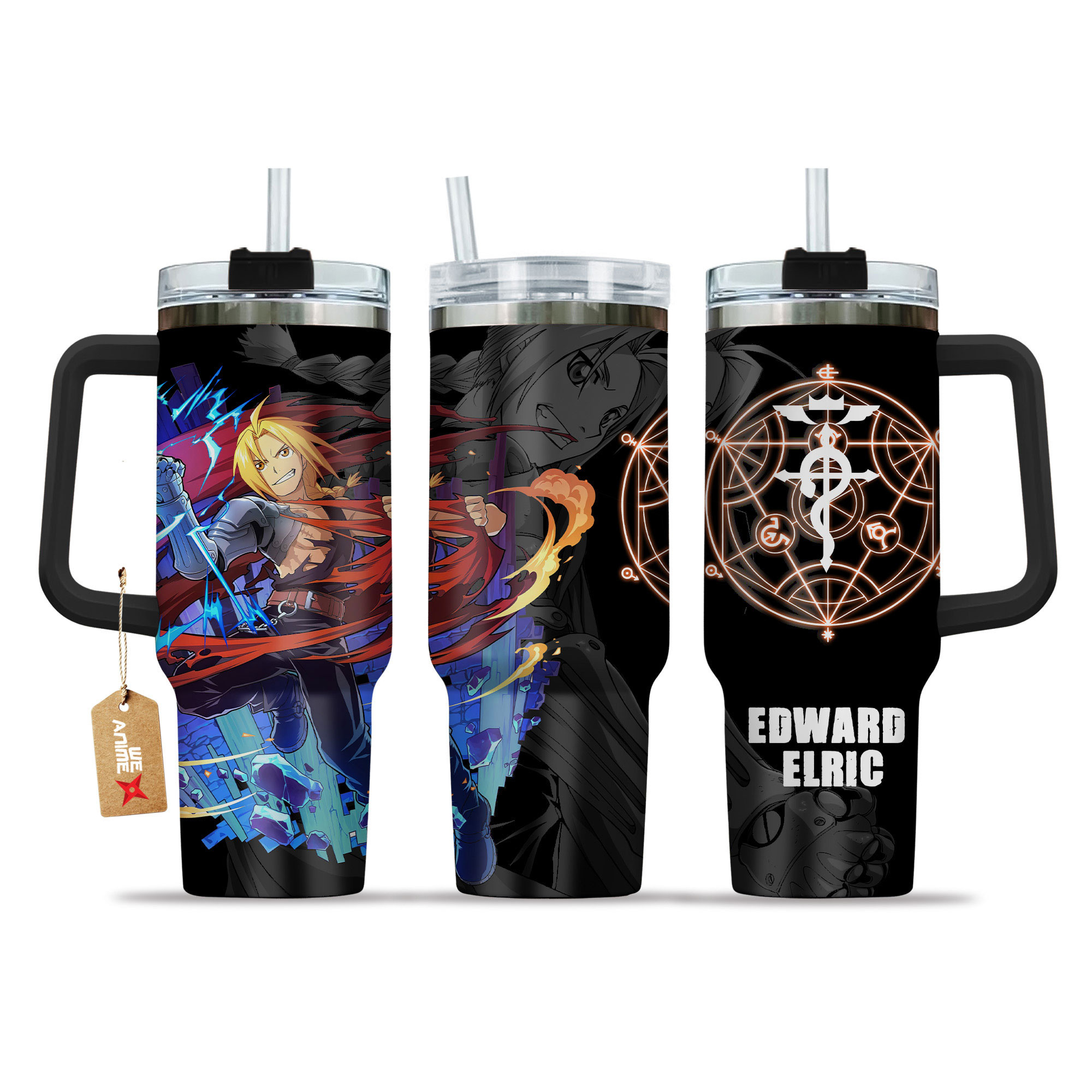 Edward Elric Fullmetal Alchemist Anime Custom Stanley Cup 40 oz 30 oz Tumbler With HandleTVC2301150