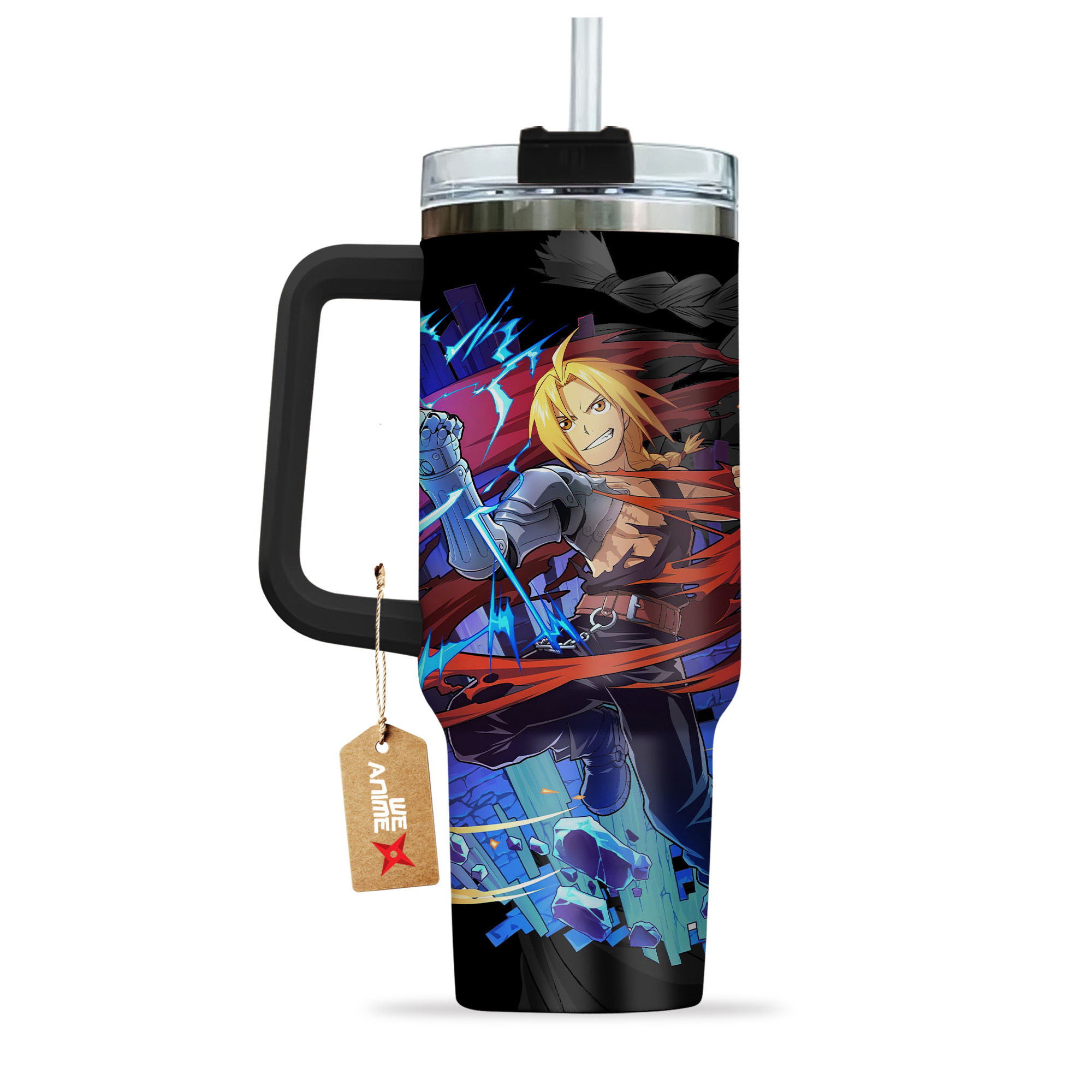 Edward Elric Fullmetal Alchemist Anime Custom Stanley Cup 40 oz 30 oz Tumbler With HandleTVC2301150 - Image 4