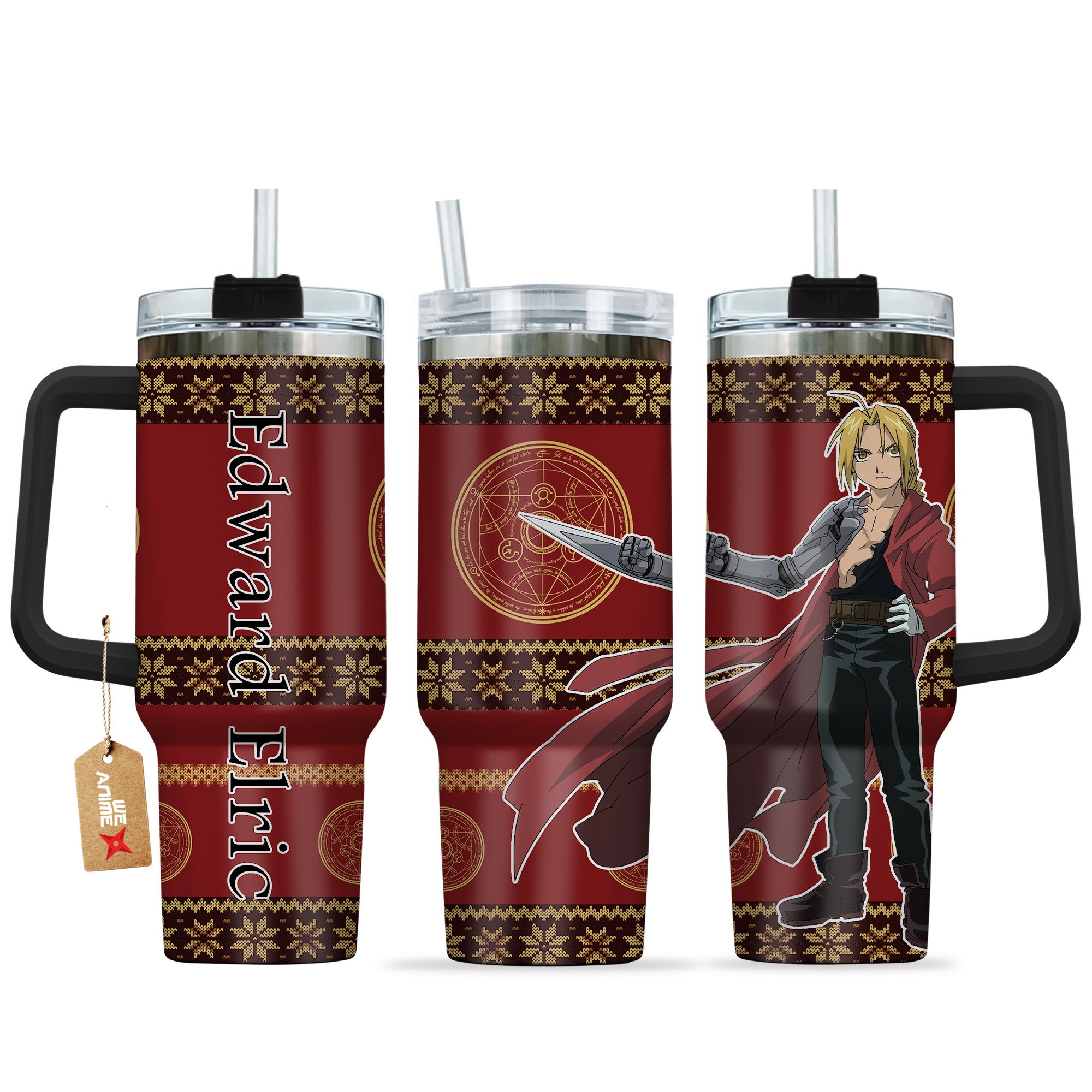 Edward Elric Fullmetal Alchemist Anime Custom Stanley Cup 40 oz 30 oz Tumbler With HandleTVC2301166