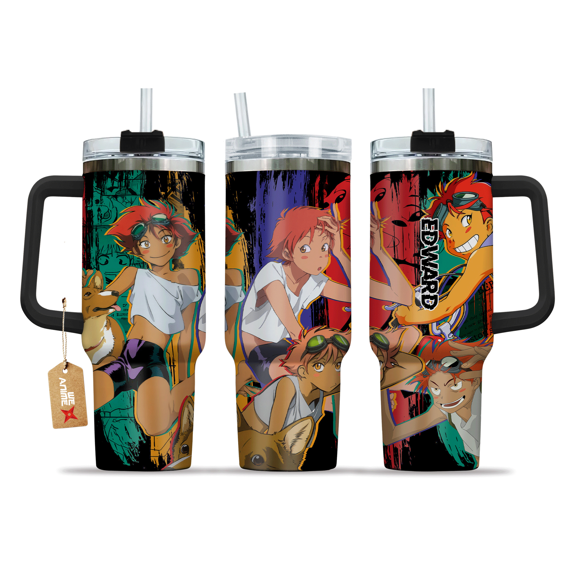 Edward Wong Hau Pepelu Tivrusky IV Cowboy Bebop Anime Custom Stanley Cup 40 oz 30 oz Tumbler With HandleTVC2301211