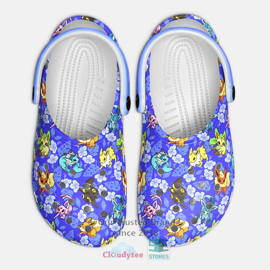 Eevee Pokemon Anime Crocs Crocband Clogs Shoes Comfortable For Men Women and Kids