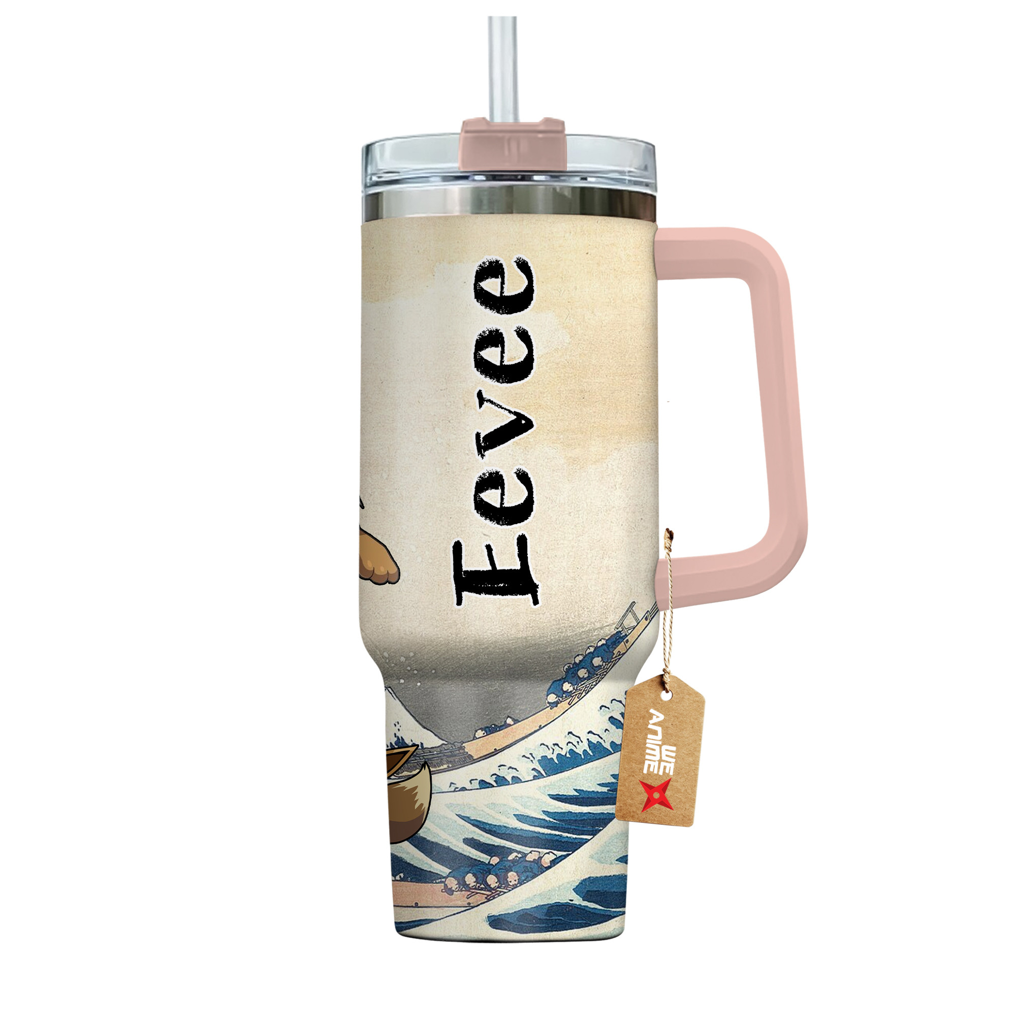 Eevee Pokemon Anime Custom Stanley Cup 40 oz 30 oz Tumbler With HandleTVC2301138 - Image 4