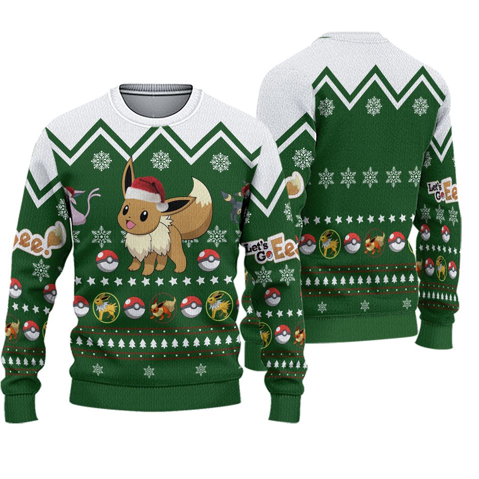 Eevee Ugly Christmas Ugly Sweater