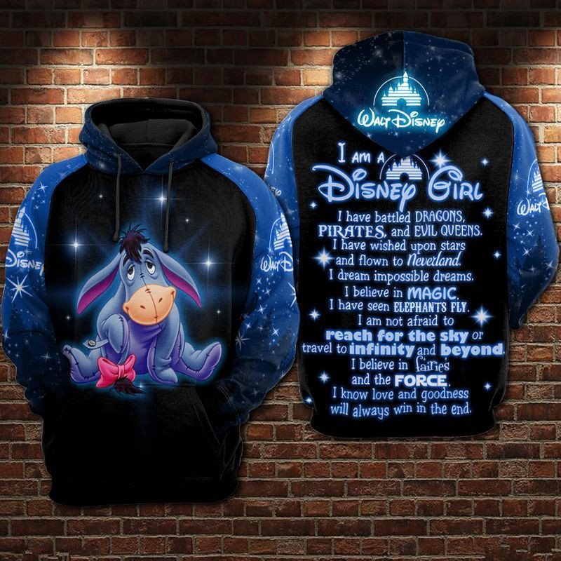 Eeyore 3D All Over Print Hoodie, Zip Hoodie