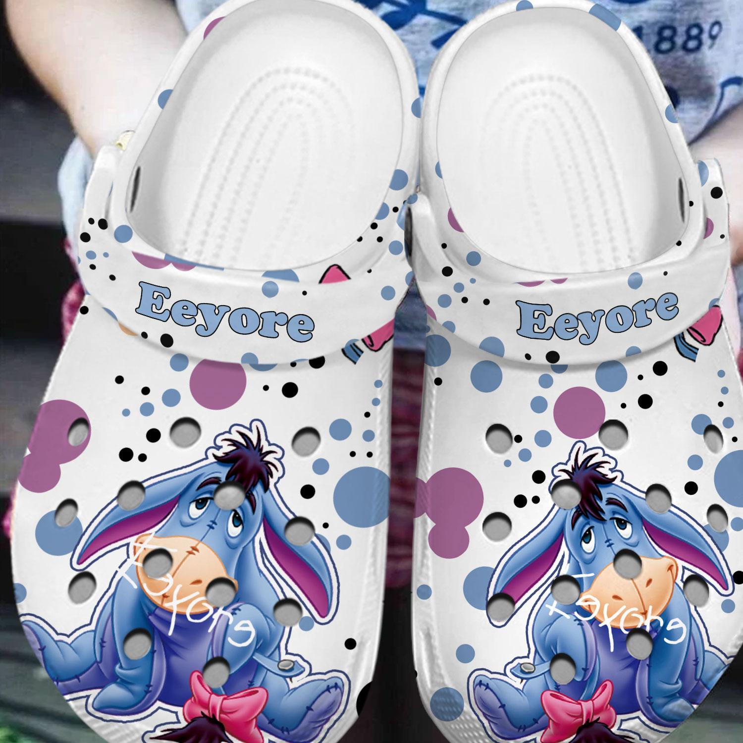 Eeyore Winnie The Pooh Cartoon Crocs Crocband Clogs Shoes Comfortable For Men Women and Kids - Image 2