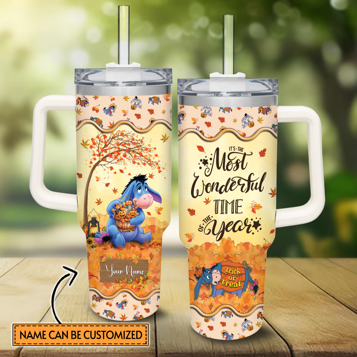 Eeyore Winnie the Pooh Cartoon Custom Stanley Cup 40 oz 30 oz Tumbler With HandleTVC2301817