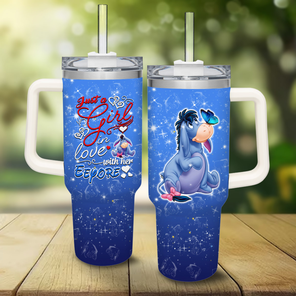 Eeyore Winnie the Pooh Cartoon Custom Stanley Cup 40 oz 30 oz Tumbler With HandleTVC2301830