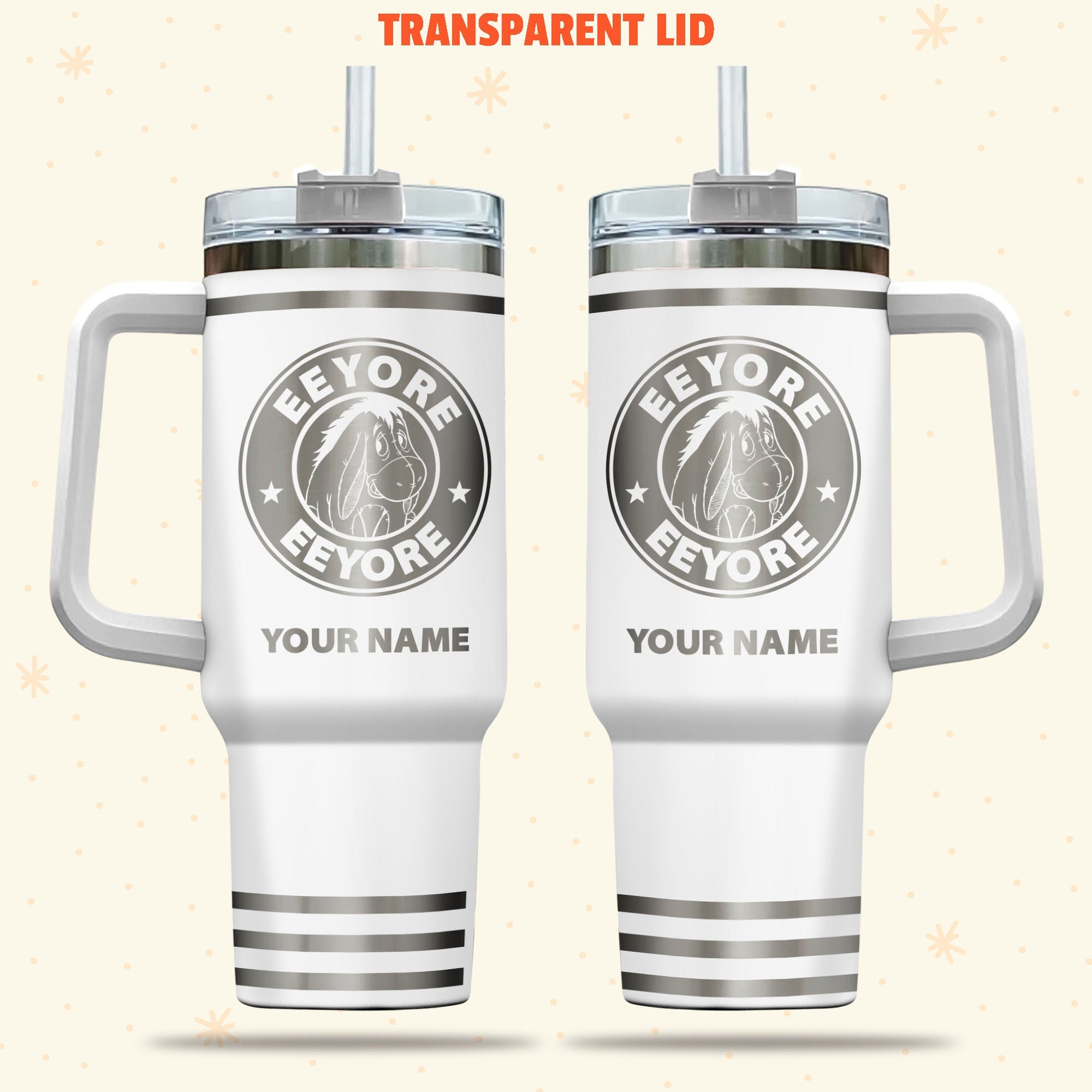 Eeyore Winnie The Pooh Disney Cartoon Custom Stanley Cup 40 oz 30 oz Tumbler With HandleTVC2301982
