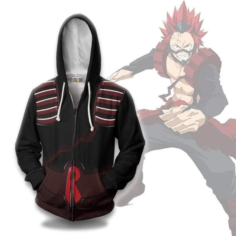 Eijiro Kirishima Cosplay Costume My Hero Academia 3D All Over Print Hoodie, Zip Hoodie
