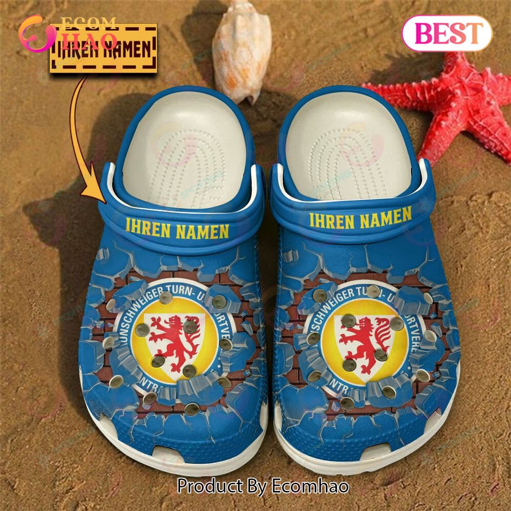 Eintracht Braunschweig Bundesliga Sport Crocs Crocband Clogs Shoes Comfortable For Men Women and Kids
