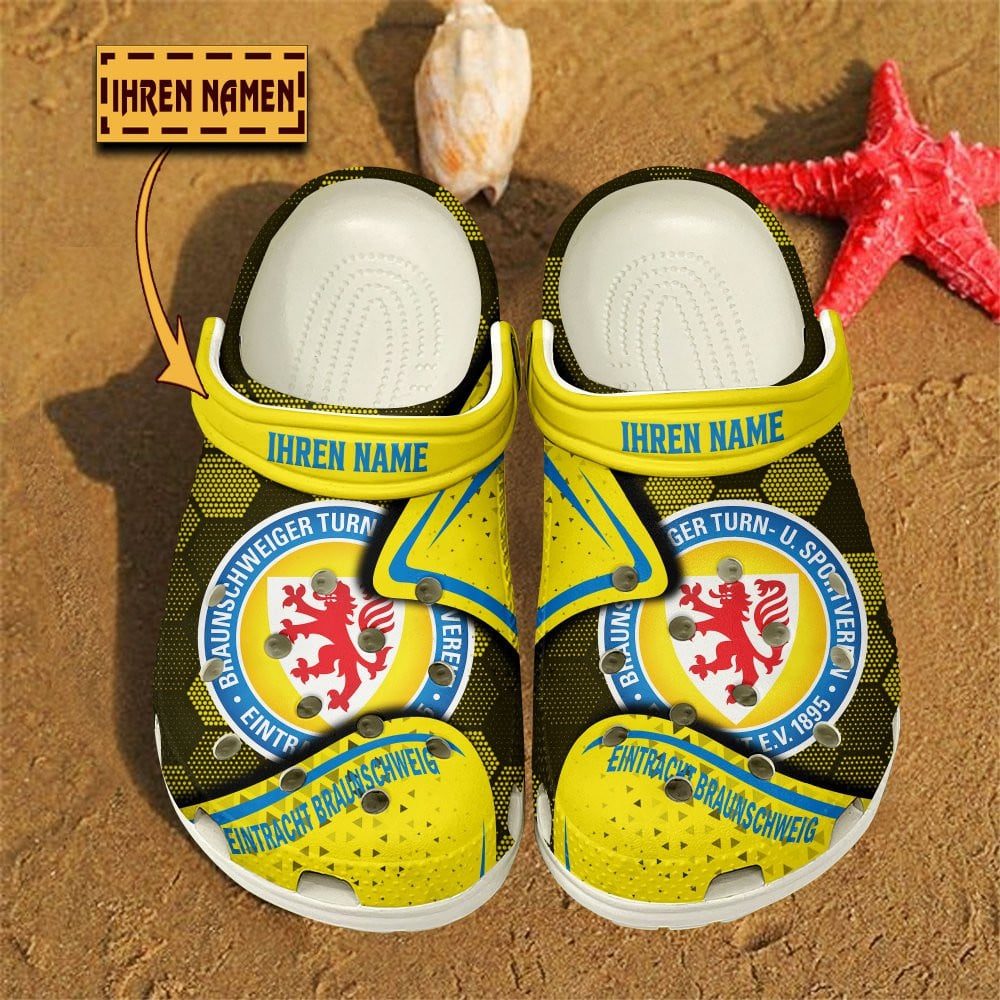 Eintracht Braunschweig Bundesliga Sport Crocs Crocband Clogs Shoes Comfortable For Men Women and Kids