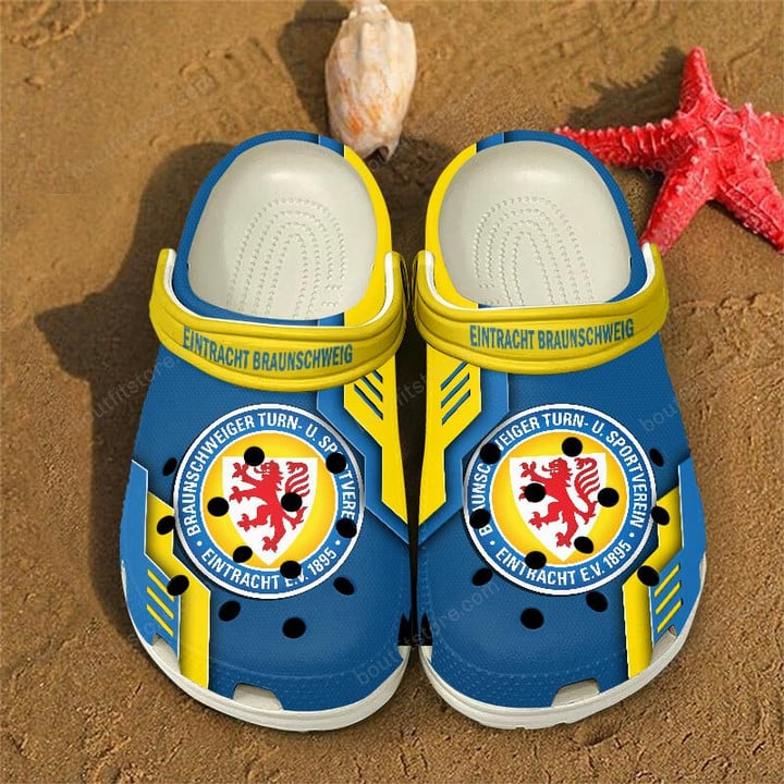 Eintracht Braunschweig Bundesliga Sport Crocs Crocband Clogs Shoes Comfortable For Men Women and Kids