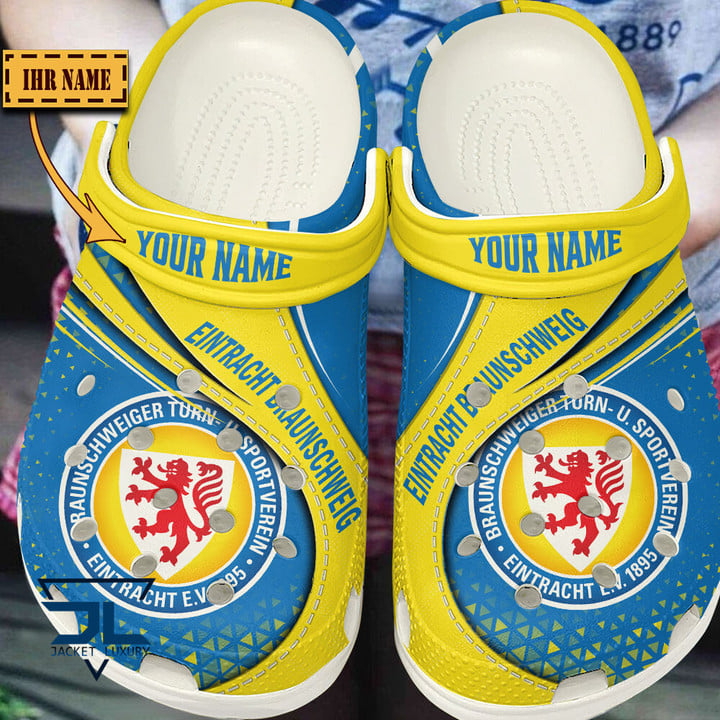 Eintracht Braunschweig Bundesliga Sport Crocs Crocband Clogs Shoes Comfortable For Men Women and Kids