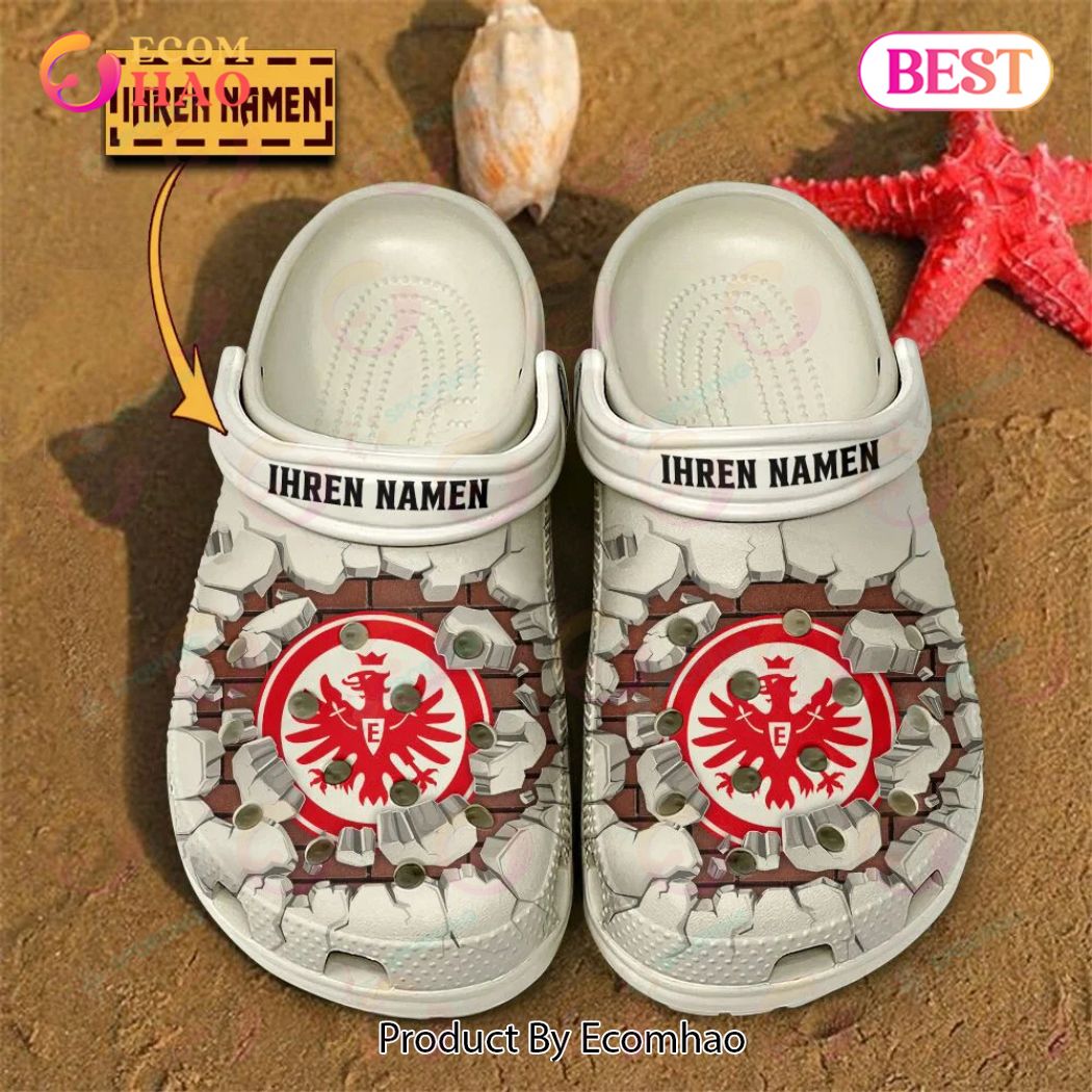 Eintracht Frankfurt Bundesliga Sport Crocs Crocband Clogs Shoes Comfortable For Men Women and Kids