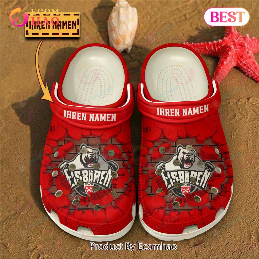 Eisbaren Regensburg DEL Hockey Sport Crocs Crocband Clogs Shoes Comfortable For Men Women and Kids