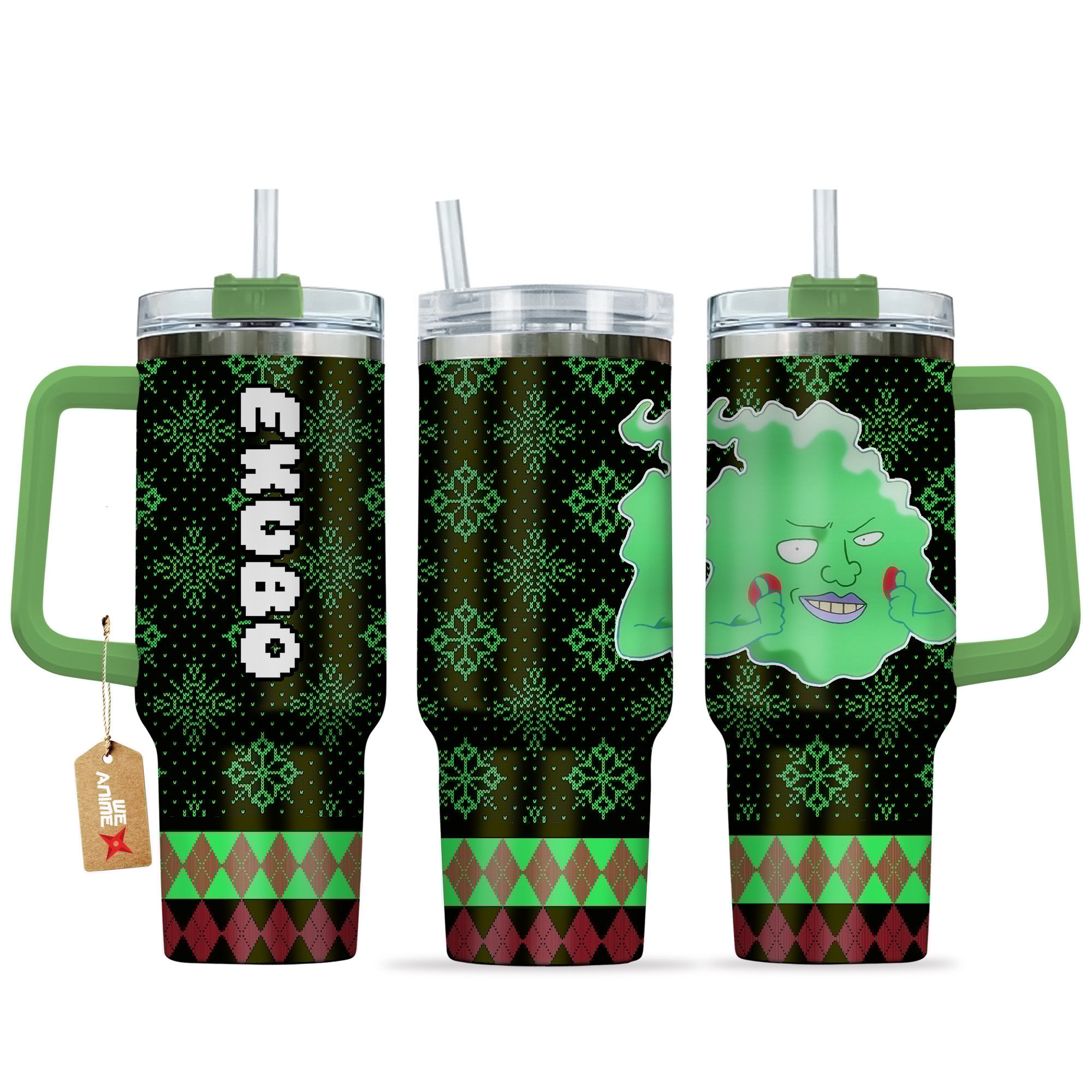 Ekubo Mob Psycho 100 Anime Custom Stanley Cup 40 oz 30 oz Tumbler With HandleTVC2301165