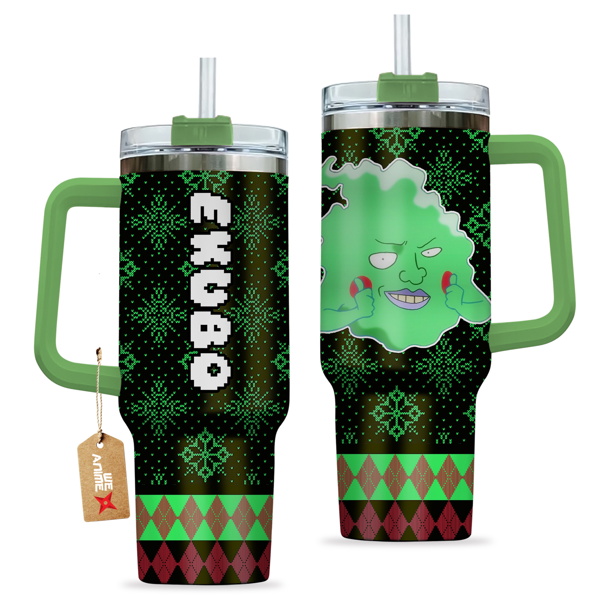 Ekubo Mob Psycho 100 Anime Custom Stanley Cup 40 oz 30 oz Tumbler With HandleTVC2301165 - Image 2