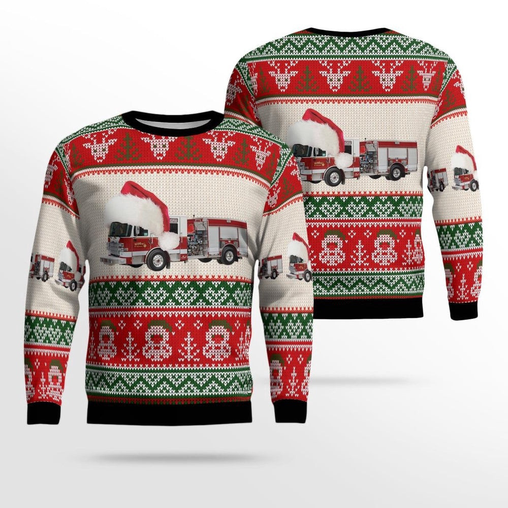 El Paso Fire Department AOP Ugly Sweater Xmas Unisex Sweater Christmas Gifts For Men Women